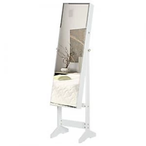 image of HOMCOM Jewel Cabinet White 1360 mm x 160 mm x 430 mm