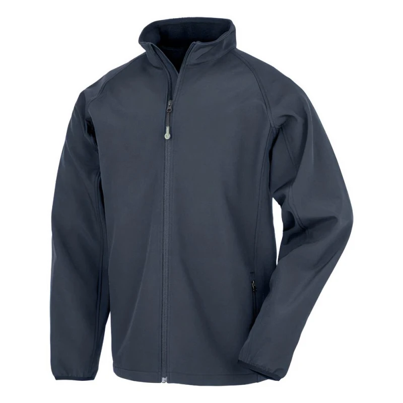 Image of Result Double Layered Printable Soft Shell Jacket in Navy Size: 11-12 Years Navy Unisex 11-12 Years