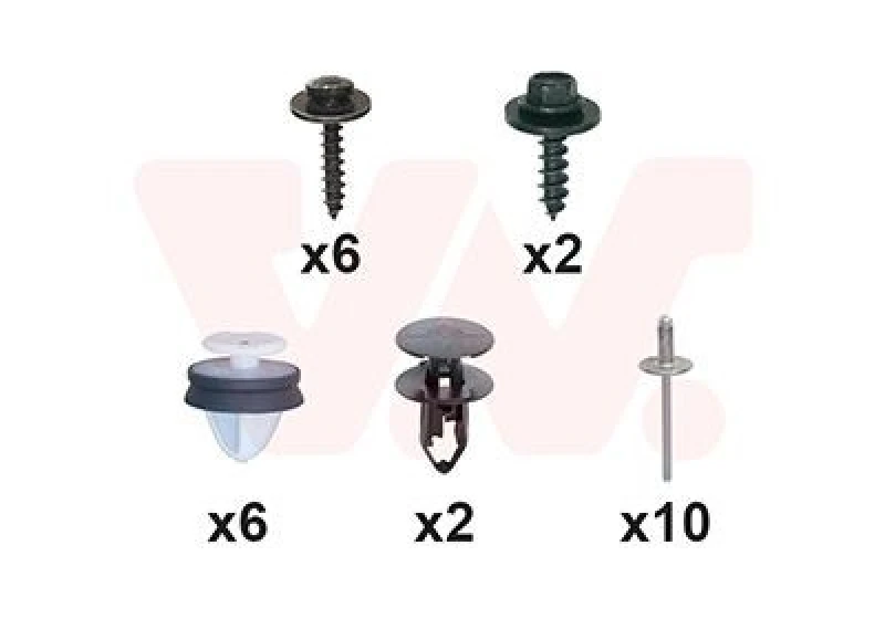 Image of VAN WEZEL Mounting Kit, bumper VAN WEZEL 1510793