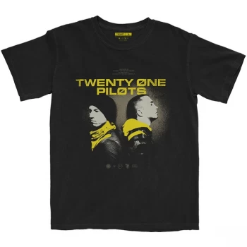 image of Twenty One Pilots - Back To Back Unisex Medium T-Shirt - Black