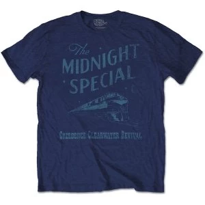 Image of Creedence Clearwater Revival - Midnight Special Unisex Large T-Shirt - Blue