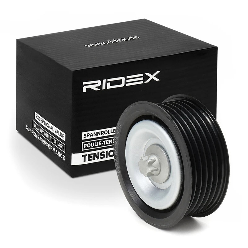 Image of Deflection / guide pulley, V-ribbed belt RIDEX 312D0093