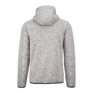 Image of Proact Mens Heather Hooded Jacket (L) (Light Royal Blue Melange)