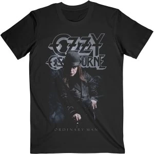 Image of Ozzy Osbourne - Ordinary Man Standing Unisex Large T-Shirt - Black
