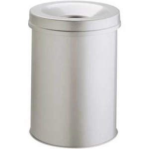 Image of Durable 330510 Waste paper basket 15 l (Ø x H) 260 mm x 357mm Steel Grey