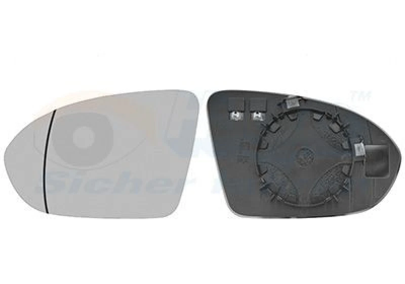 Image of VAN WEZEL Wing mirror glass VAN WEZEL 3810837
