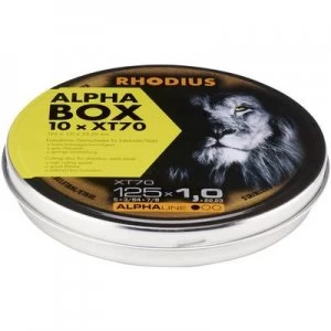 Image of Rhodius XT70 BOX 208225 Cutting disc (straight) 115mm 22.23mm 10 pc(s)