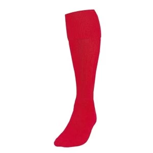 Image of Precision Plain Football Socks Red UK Size 3-6