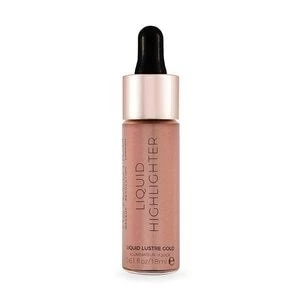 image of Makeup Revolution Liquid Highlighter Lustre Gold Gold