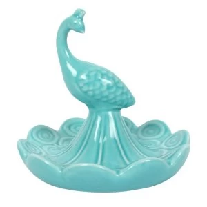 Image of Turquoise Peacock Jewellery Dish