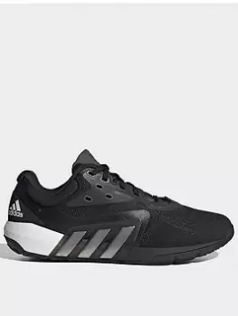 Image of adidas Dropset Trainer Shoes, Black/Silver/White, Size 6, Women