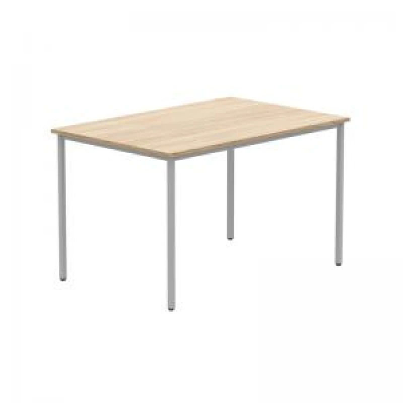 Image of Astin Rectangular Multipurpose Table 1200x800x730mm Canadian Oak/Silver KF77738