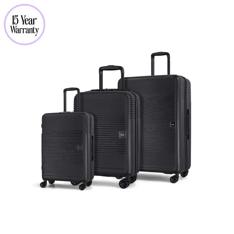Image of Rock Lincon 8 Wheel Hardshell Suitcase Medium Black
