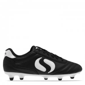 image of Sondico Strike Soft Ground Junior Football Boots - Black/White