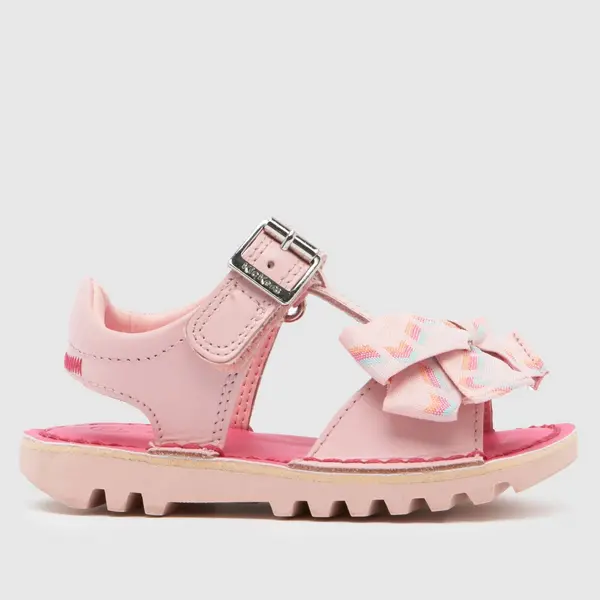 Image of Kickers pink kick bow Girls Toddler sandals Pink UK 9 (EU 27)