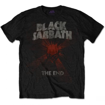 Image of Black Sabbath - The End Skull Shine Unisex Small T-Shirt - Black