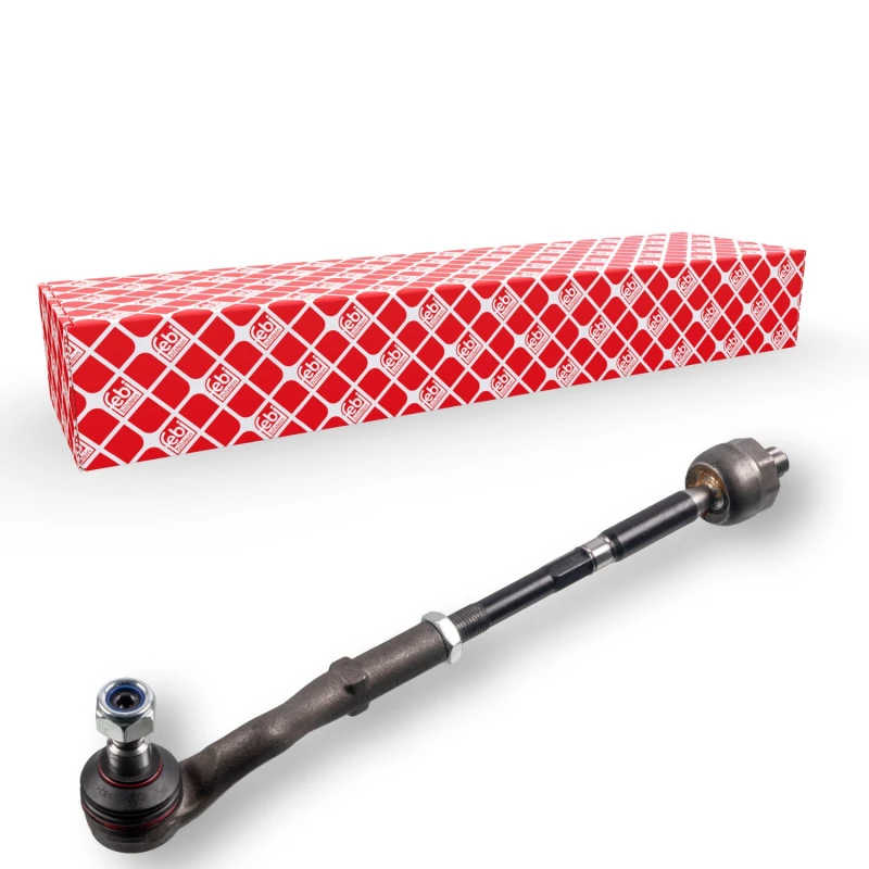 Image of FEBI BILSTEIN 33016 Tie Rod OE Turbo NEW, Front Axle Right, with lock nut Rod Assembly (284)
