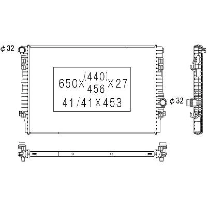Image of Engine radiator DIEDERICHS DCM3471