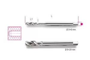 image of Beta Tools 429FC HSS Cobalt 5% Blind Tap Coarse Thread M10 x 1.5mm 004290110