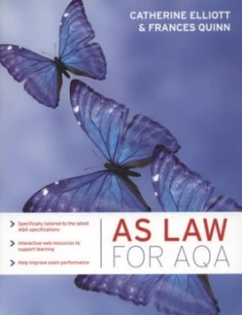 Image of As Law for Aqa by Catherine Elliott Paperback