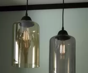 Image of Sherlock Glass Cloche Pendant Lustre Gold