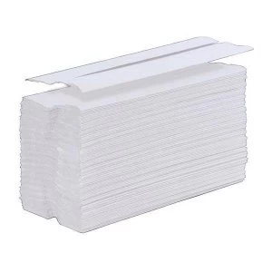 image of 5 Star Facilities Hand Towel C Fold One Ply Recycled Size 230x310mm 200 Towels Per Sleeve White Pack of 12