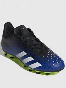 Image of Adidas Junior Predator 20.4 Firm Ground Football Boot - Black/Blue