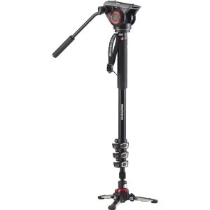 image of Manfrotto MVMXPRO500 XPRO 4 Section Video Monopod with Fluid head FLUIDTECH Base