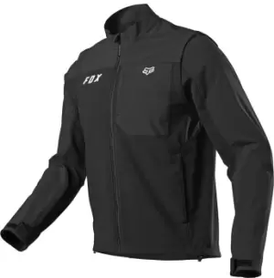 Image of FOX Legion Softshell Motocross Jacket, black-silver, Size 2XL, black-silver, Size 2XL