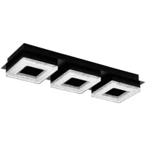 image of Fradelo Integrated LED Semi Flush Light Black - Eglo