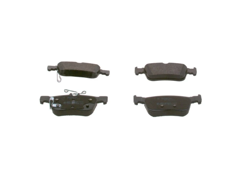 Image of Bosch 0 986 424 879 Brake pad set with acoustic wear warning, with mounting manual Low-Metallic Brake Pad Set,disc brake (402)