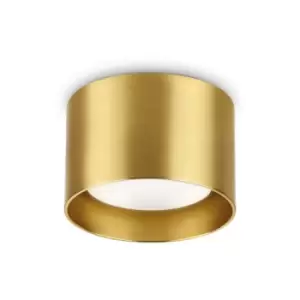 Image of Ideal Lux Spike Round Surface Mounted Downlight Brass