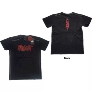 Image of Slipknot - Logo Unisex XX-Large Snow Wash T-Shirt - Black