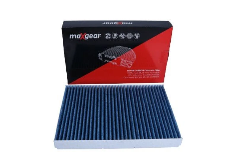 Image of MAXGEAR 26-1868 Pollen filter SILVER CARBON with anti-allergic effect Filter,interior air (424)