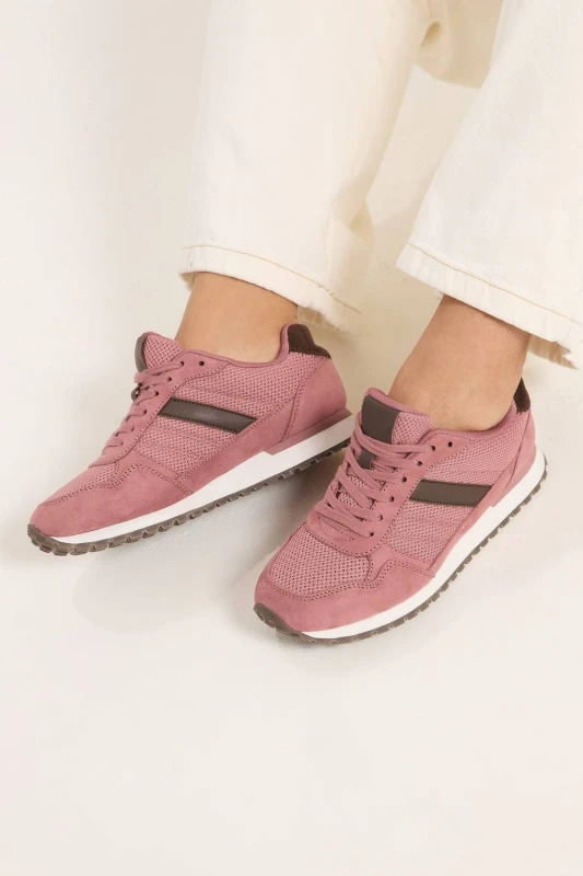 Image of Yours Womens Colourblock Trainers In Extra Wide EEE Fit in Pink Size: 9EEE Pink Female 9EEE