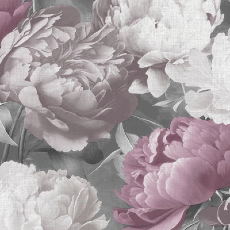 Image of Doretta Floral Textured Vinyl Wallpaper Pink Muriva 213301