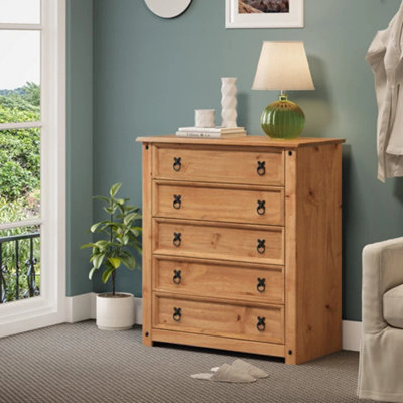 Image of MERCERS FURNITURE Corona Small 5 Drawer Chest 5060335866813
