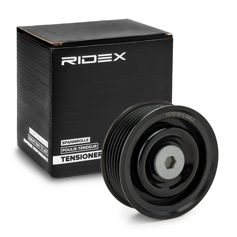 Image of Deflection / guide pulley, V-ribbed belt RIDEX 312D0122