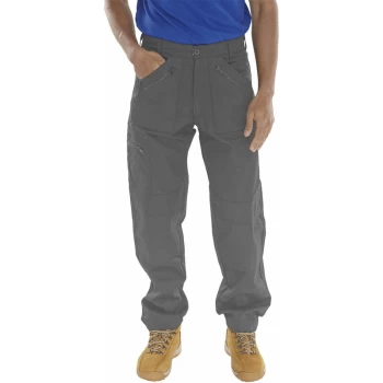 image of Click - ACTION WORK TROUSERS GREY 32 - Grey