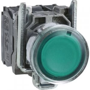 image of Schneider Electric Harmony XB4BW33B5 Pushbutton Planar 1-button Green Push