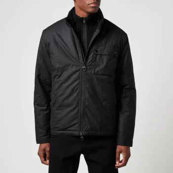 Image of Barbour International Mens Kirby Wax Jacket - Black - XL