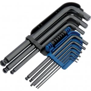 image of Draper Expert 9 Piece Ball End Hexagon Allen Key Set Metric