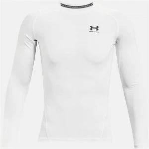 Image of Urban Armor Gear HeatGear Armour Comp Long Sleeve Baselayer Top - White