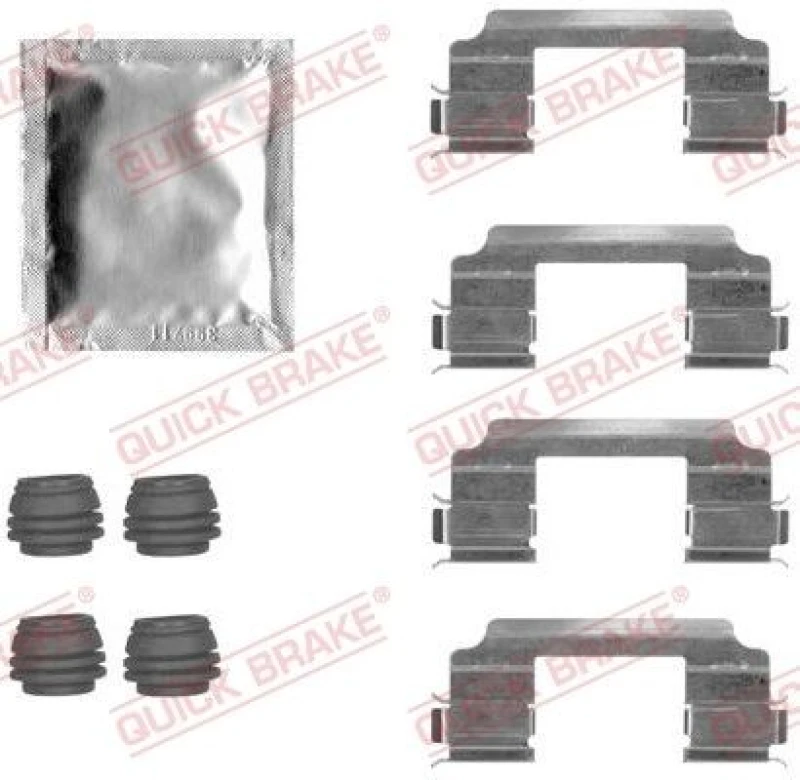 Image of QUICK BRAKE Brake pad fitting kit QUICK BRAKE 109-1817