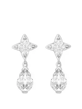 image of Simply Silver Sterling Silver 925 Cubic Zirconia Pear Cut Drop Earrings, Silver, Women