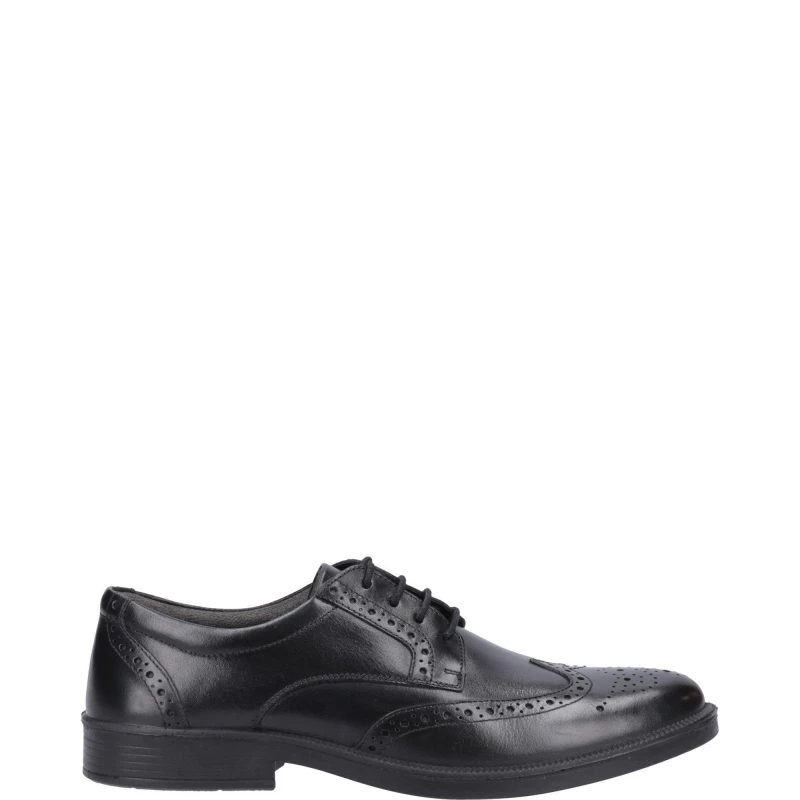 Image of Hush Puppies Hush Puppies Men 'Nolan' Formal Lace Up Shoes in Black Size: 6 Black 6 Male 5063294017050