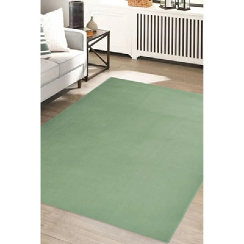 Image of Melrose Colorama Plain Sage Green X-Large Indoor Area Rug 200/290Cm