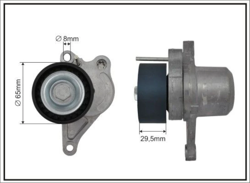 Image of CAFFARO Tensioner Lever, v-ribbed belt CAFFARO 132399SP