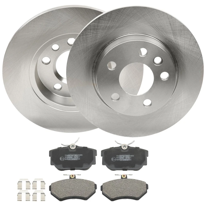 Image of RIDEX 3405B1784 Brake disc and pads set Rear Axle, Brake Disc Type: Solid, without integrated wear sensor Brake Set,disc brakes (3405)