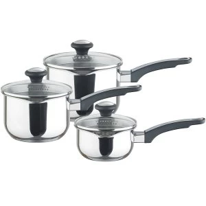 Prestige Everyday Stainless Steel Saucepan Straining Set - 3 Piece